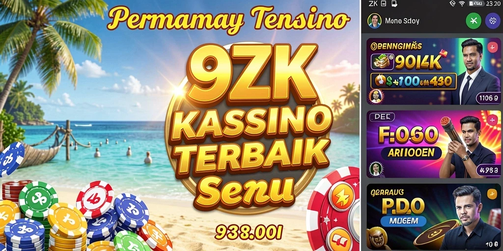 Tampilan menarik dari gameplay Kasino di 9ZK.