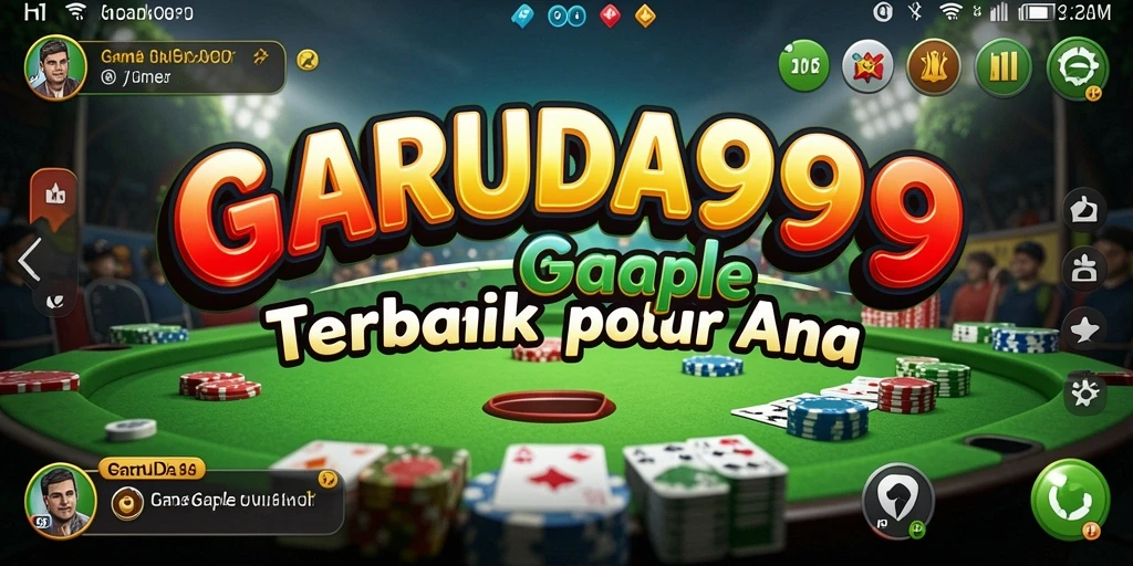 Tampilan menarik permainan Gaple GARUDA999 dengan grafis yang apik.