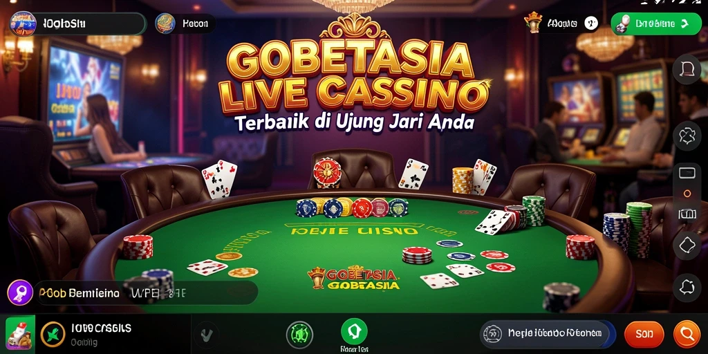 Gameplay mendebarkan Live Casino di GOBETASIA dengan dealer cantik dan interaksi langsung.