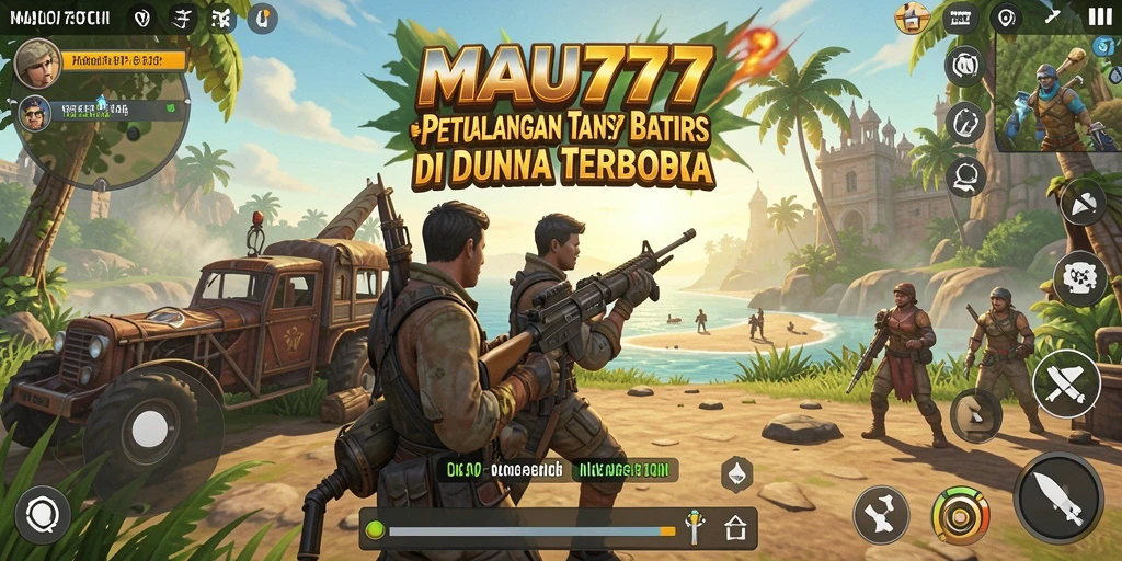 Screenshot gameplay MAU777 yang menunjukkan eksplorasi dunia terbuka.